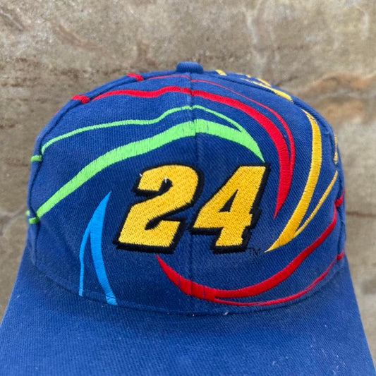 Vintage 90s Jeff Gordon Spiral NASCAR Snapback