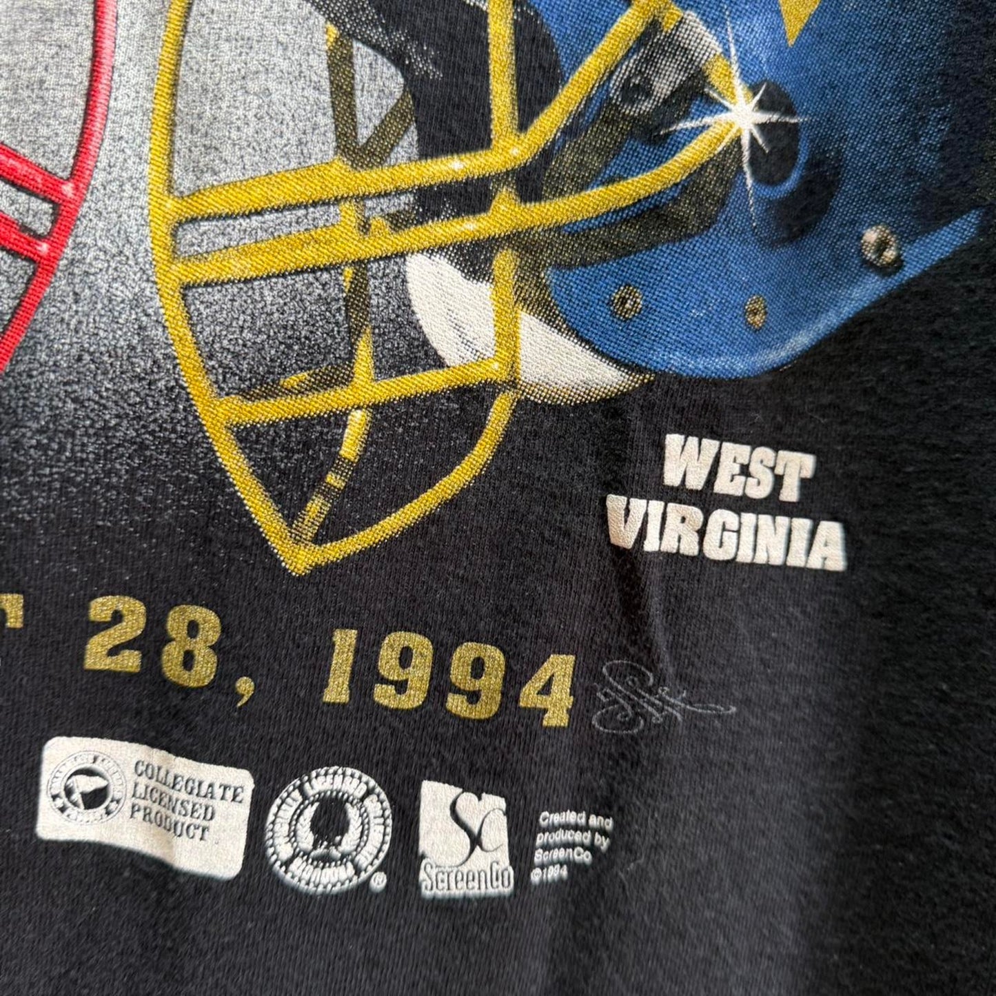 Vintage 90s Nebraska Huskers Kickoff Classic Helmet T-Shirt