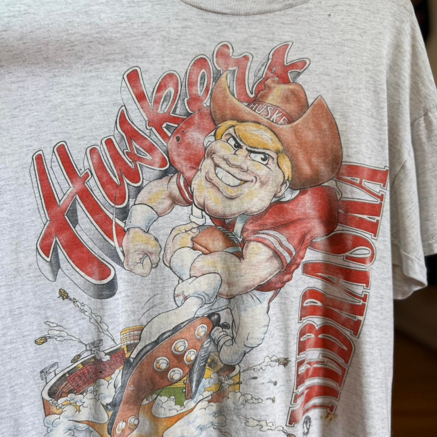 Vintage 90s Nebraska Huskers Xplosion Herbie T-Shirt