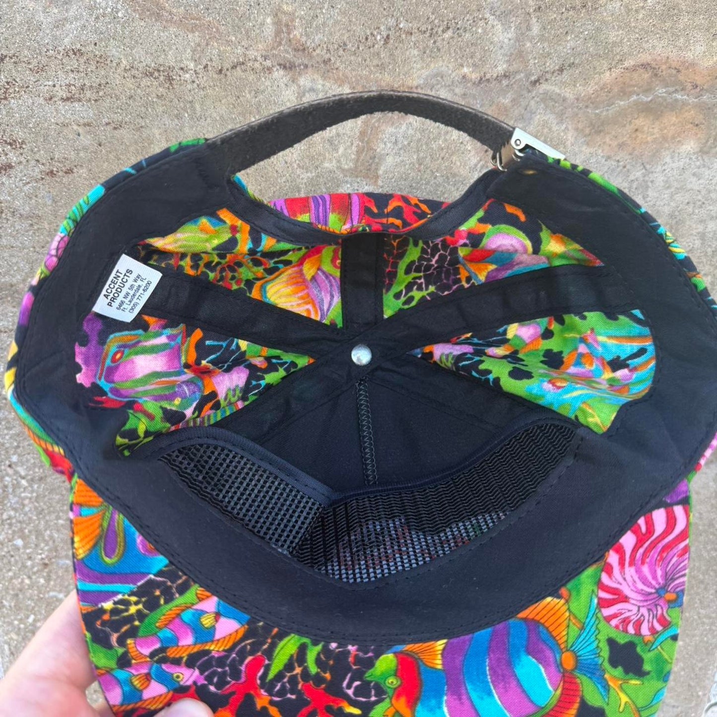 Vintage 90s Nebraska Husker Vs Miami Hurricanes FedEx Orange Bowl Underwater Ocean Snapback
