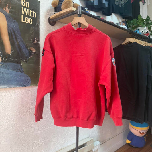 Vintage 90s Nebraska Huskers Fed Ex Bowl Quarter Zip - Large