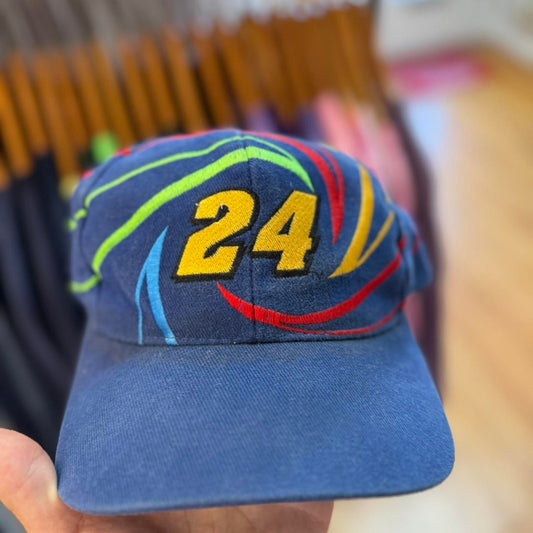 Vintage 90s NASCAR Jeff Gordon Swirl Racing Snapback