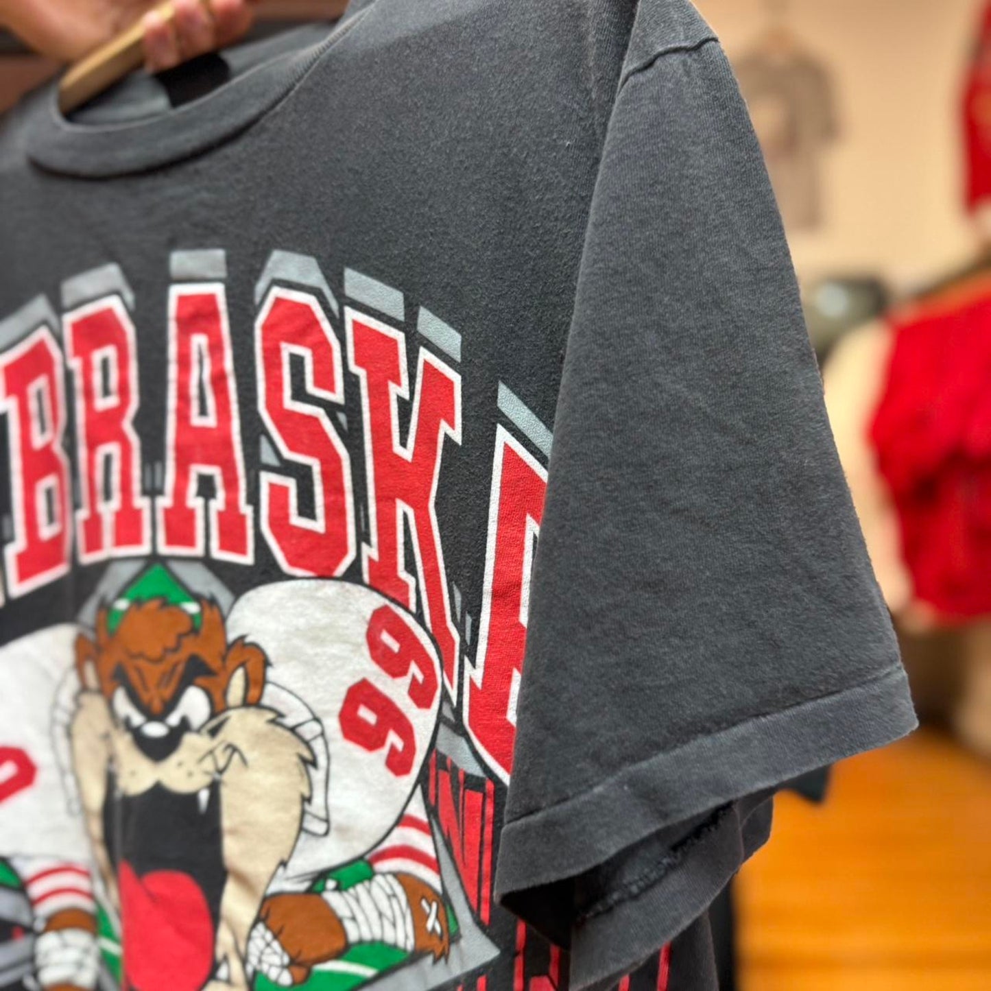 Vintage 90s Nebraska Huskers Taz Looney Tunes T-Shirt