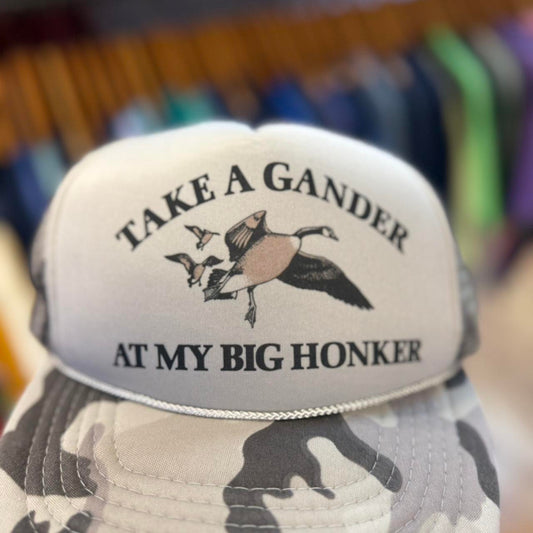 Vintage 90s Take a Gander at my Big Honker Camo Trucker Cap