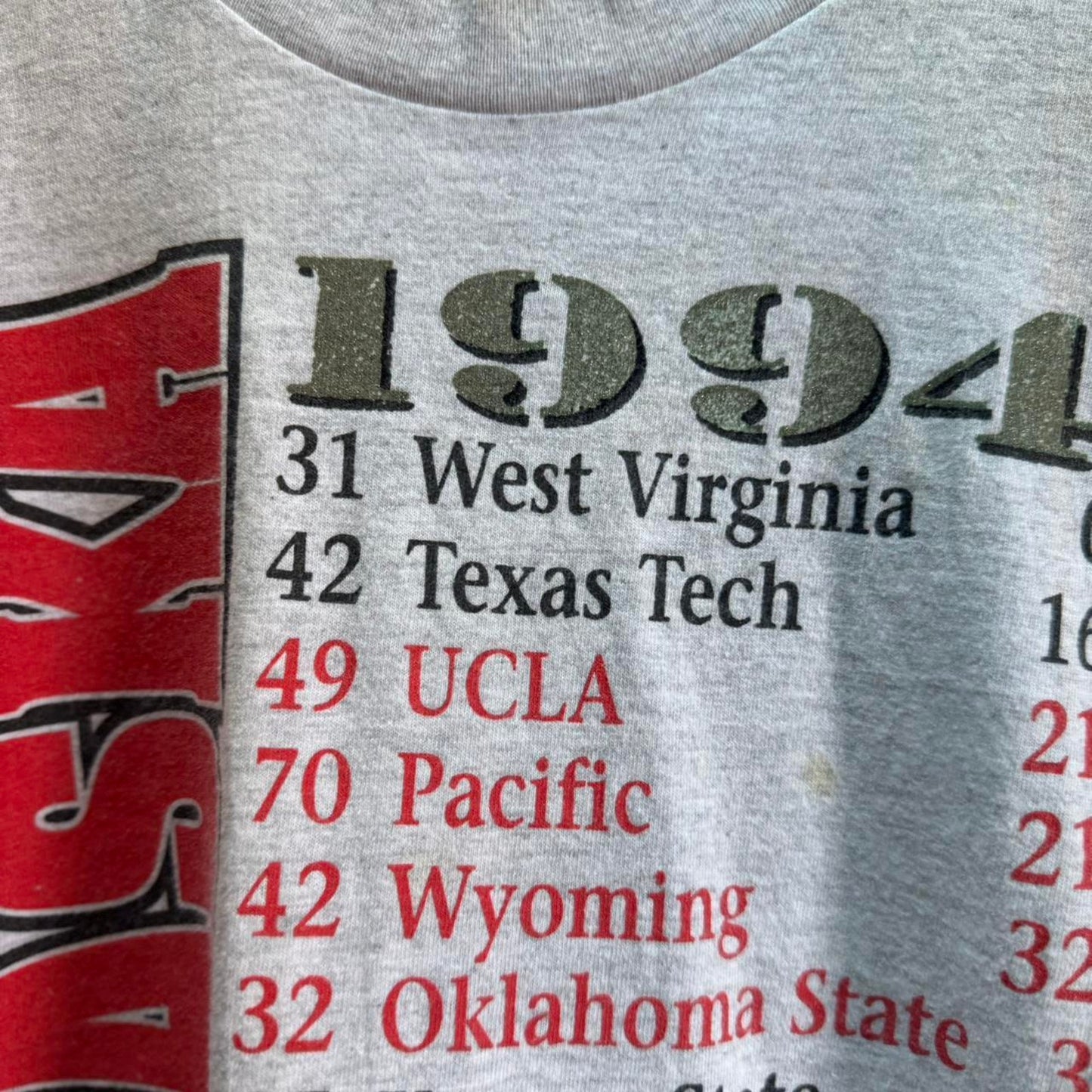 Vintage 90s Nebraska Huskers National Champions T-Shirt - X-Large