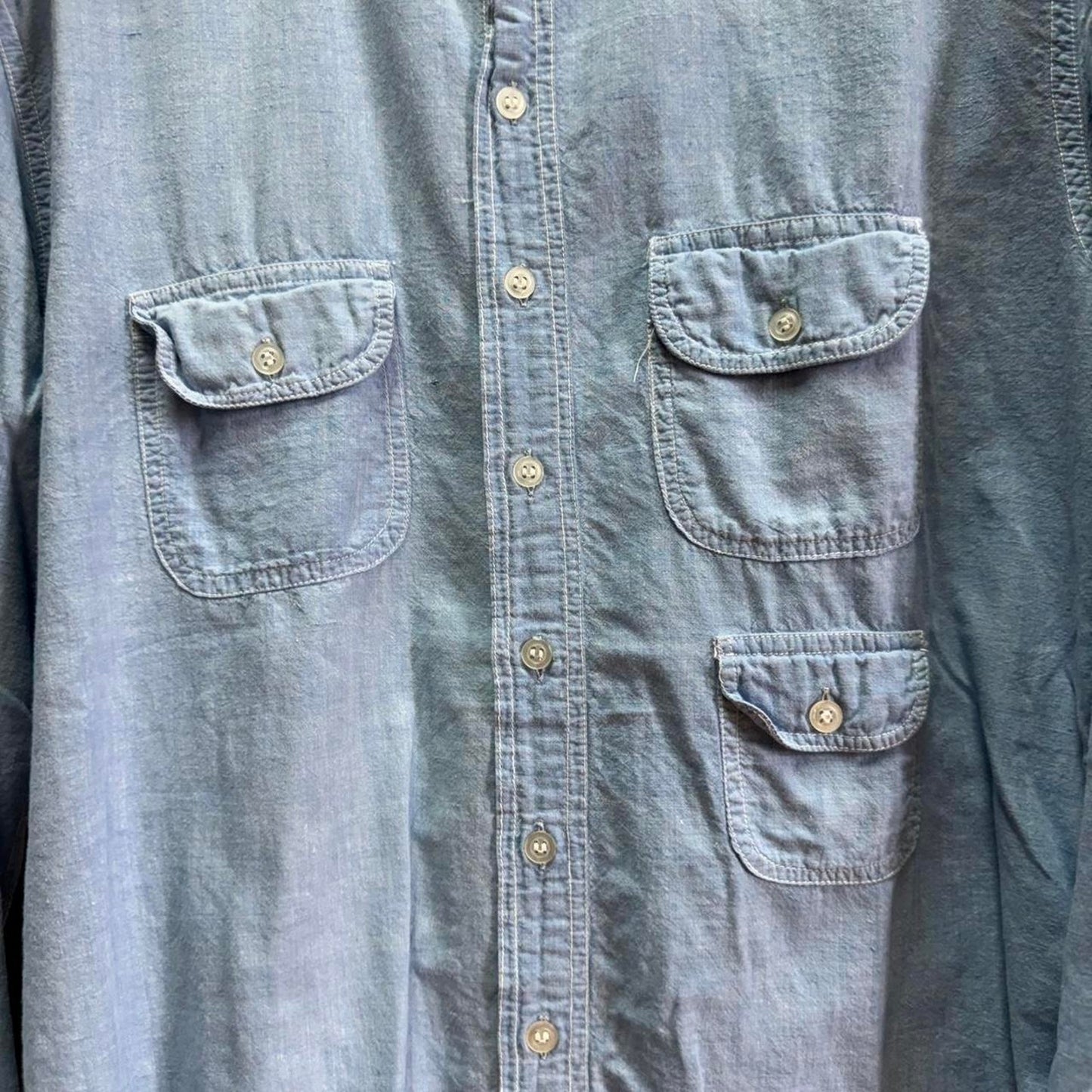 Vintage 80s Pier Connection Pocketed Shirt - Large
