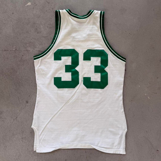 Vintage 80s Boston Celtics Larry Bird Sand Knit Jersey - Medium