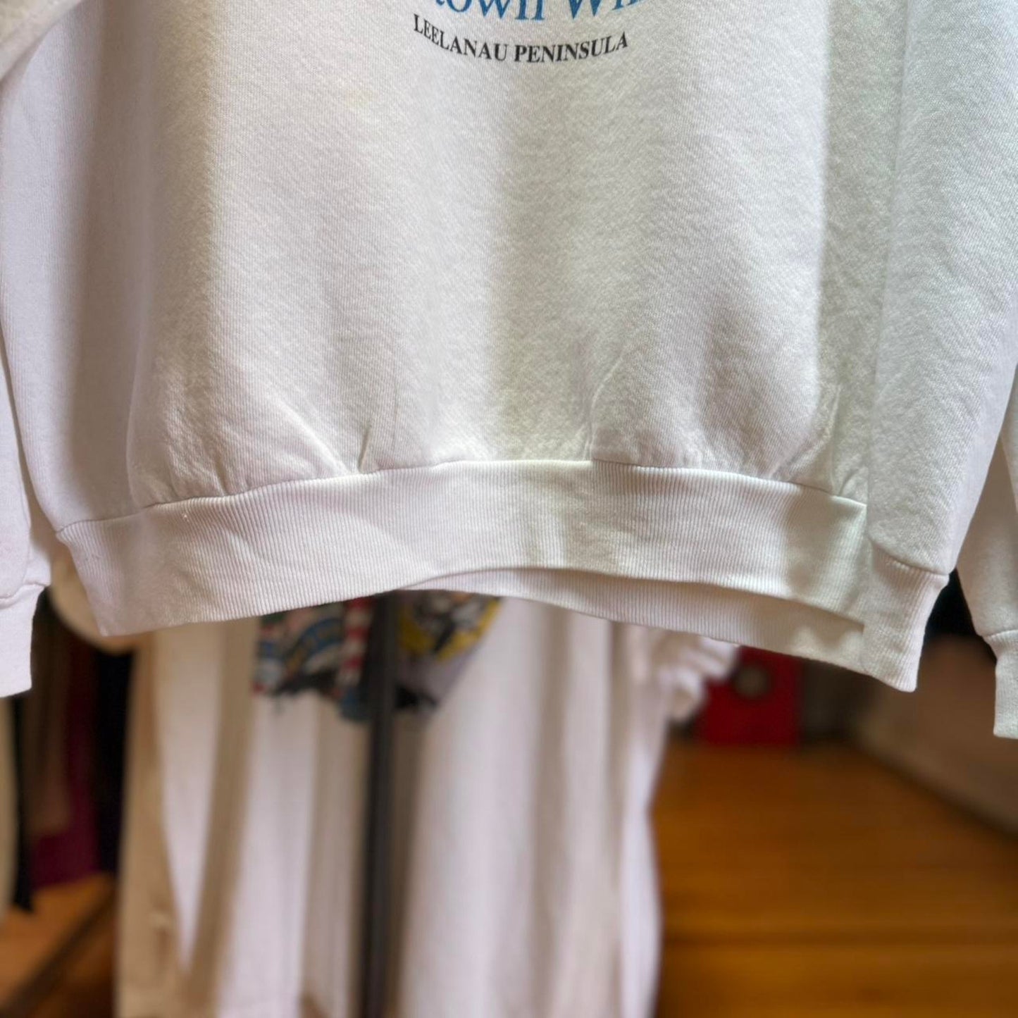 Vintage 90s Good Harbor Vineyard Fishtown White Crewneck