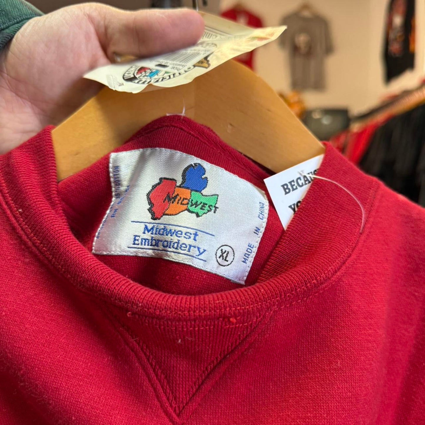 Vintage 90s Indy 500 Racing NASCAR Crewneck - X-Large