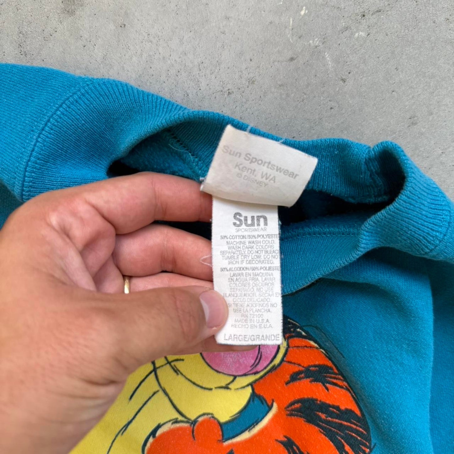 Vintage 90s Tigger Winnie the Pooh Disney Crewneck - Large