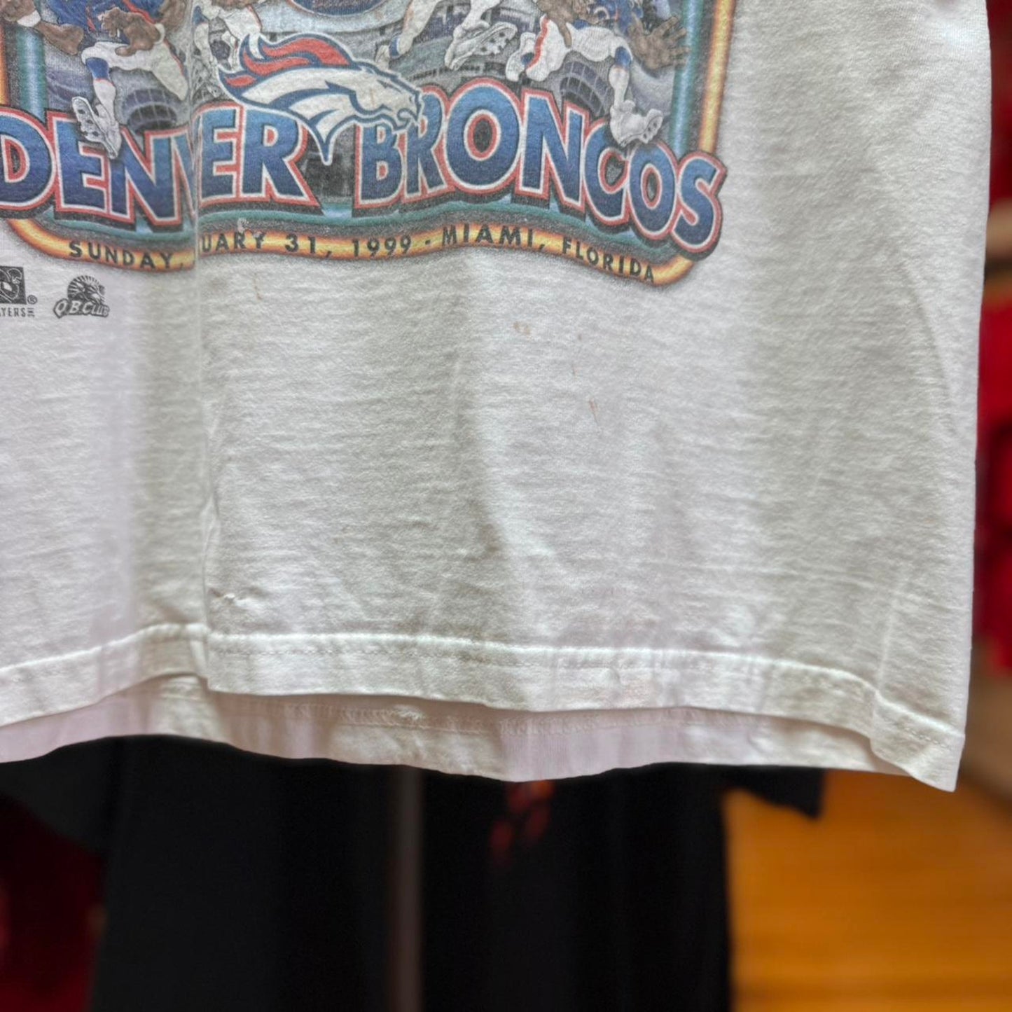 Vintage 90s Denver Broncos Super Bowl Champions Caricature T-Shirt