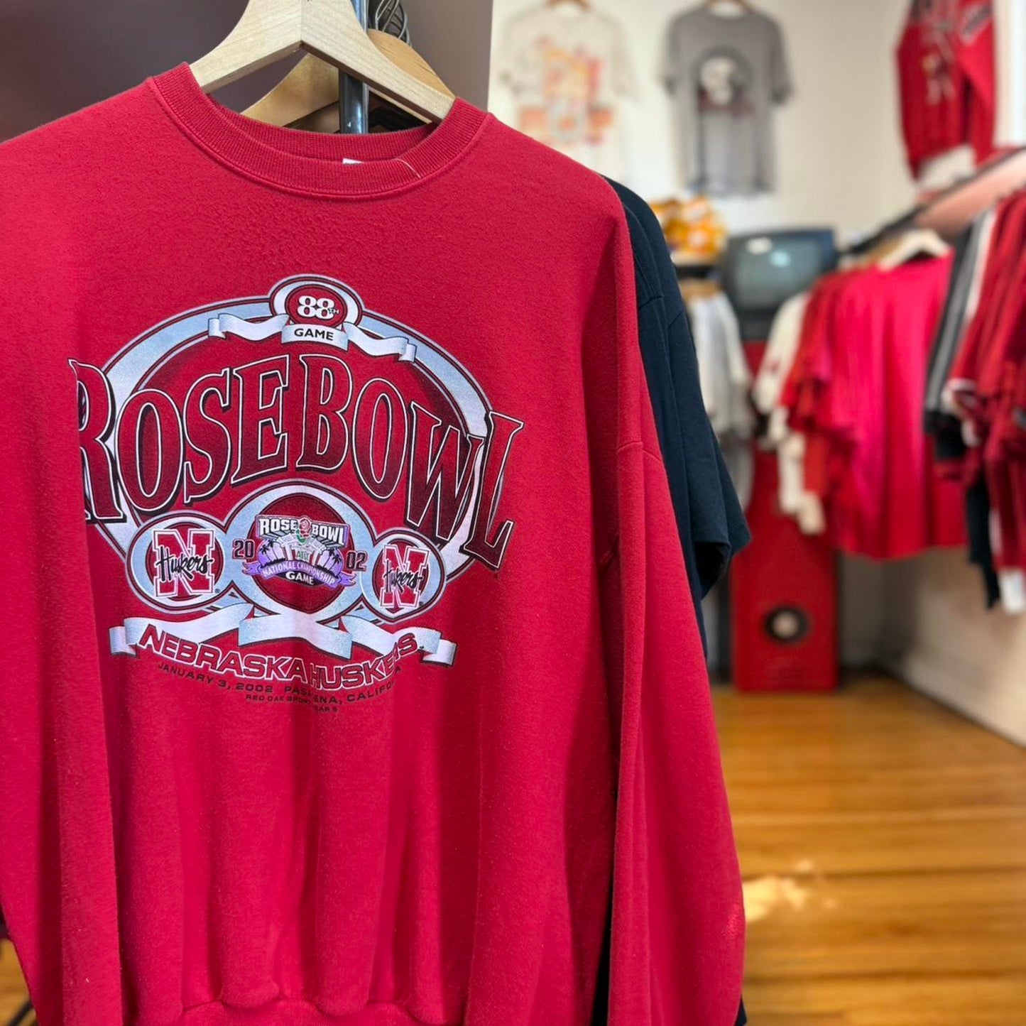 Vintage 2002 Rose Bowl Nebraska Huskers Crewneck