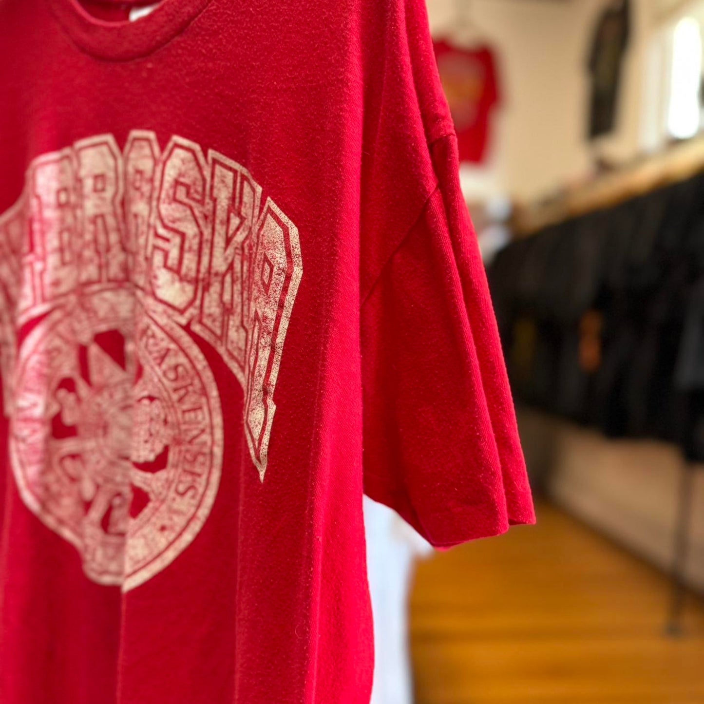 Vintage 90s Nebraska Huskers Crest T-Shirt