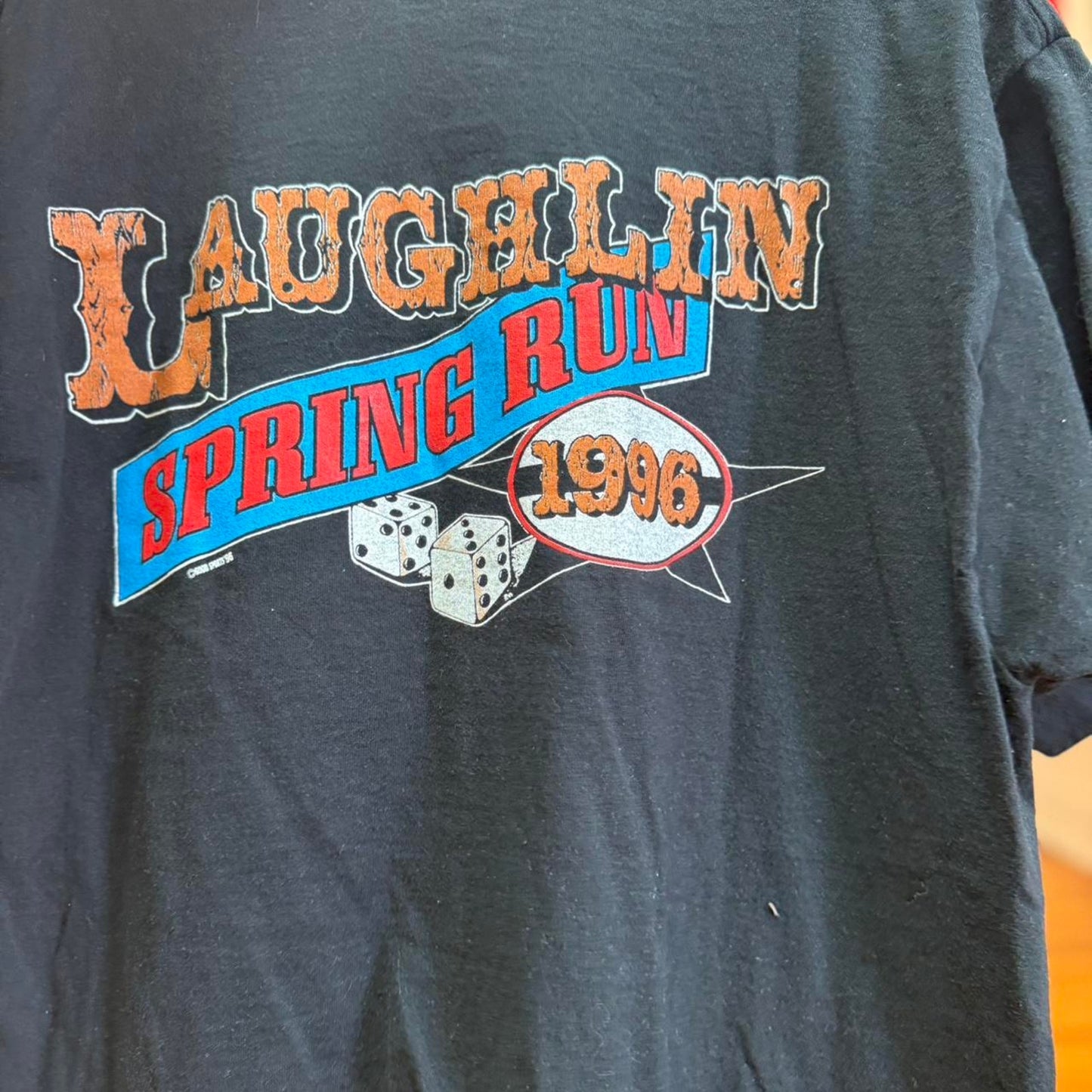 Vintage 90s Laughlin Spring Run Biker T-Shirt