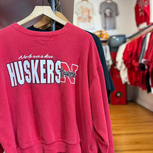 Vintage 90s Nebraska Huskers Football Crewneck