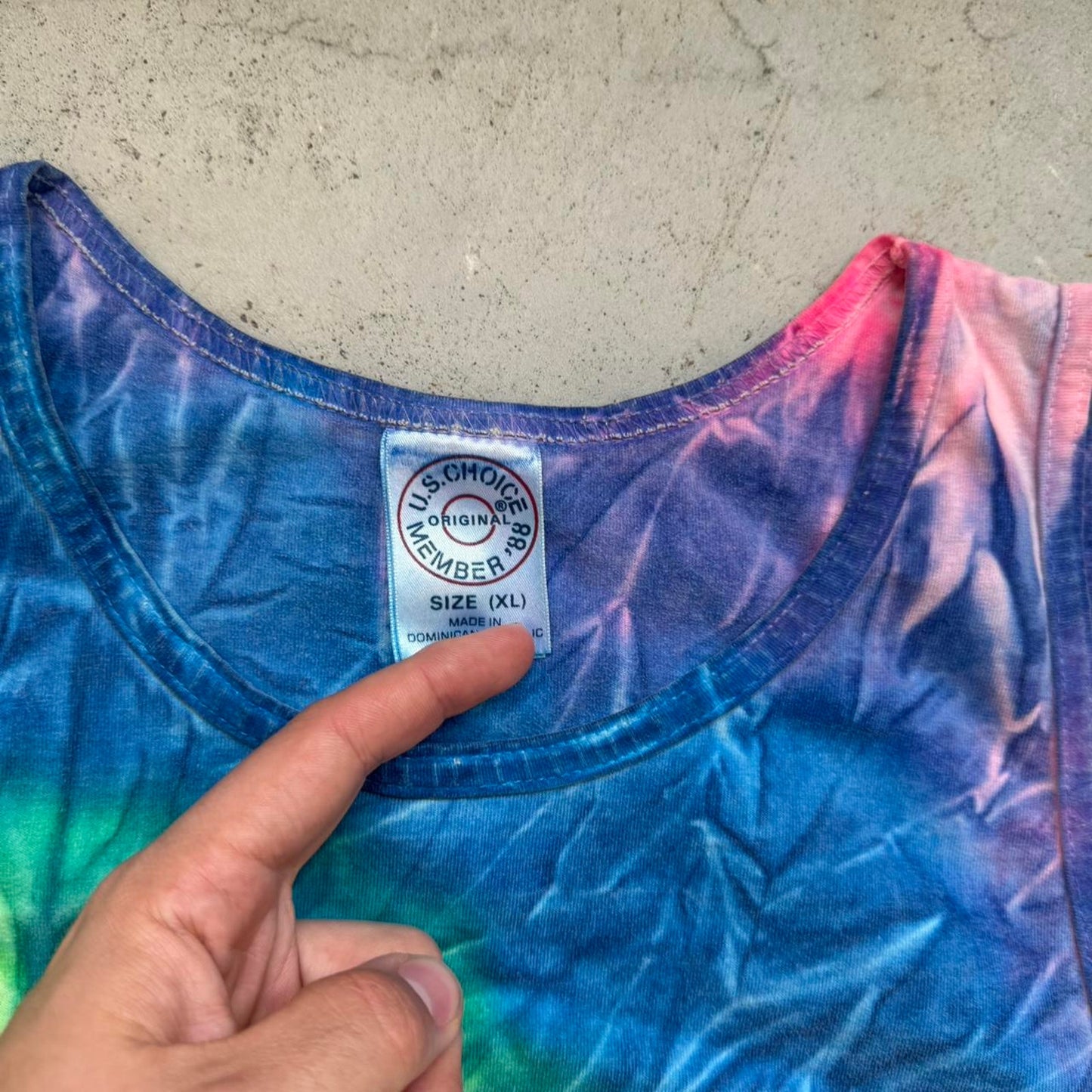 Vintage 2001 Sturgis Bike Week Tie Dye Motorcycle Rally Tank Top - Large