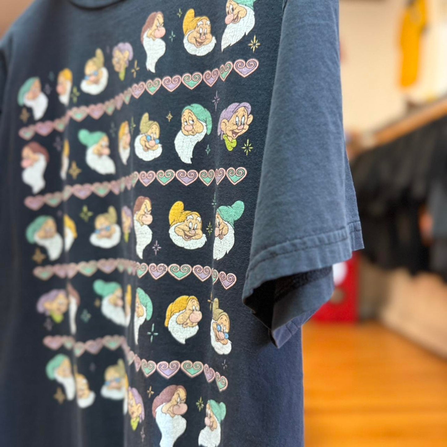 Vintage 90s Disney Snow White Dwarves Mickey T-Shirt