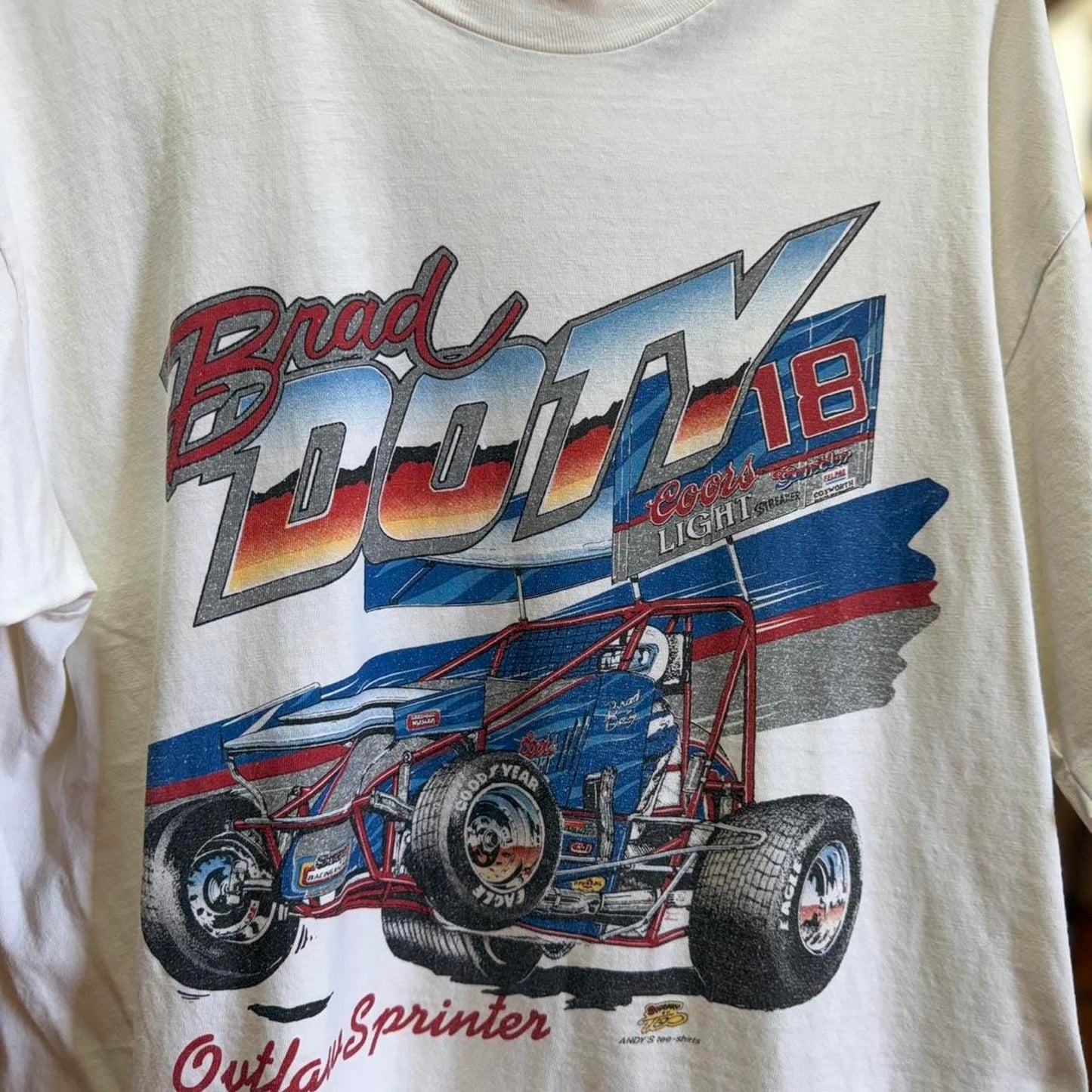Vintage 90s Knoxville Nationals Racing Race Car NASCAR T-Shirt