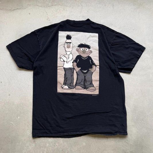 Vintage 90s Bert and Ernie Just Be Sesame Street T-Shirt - X-Large