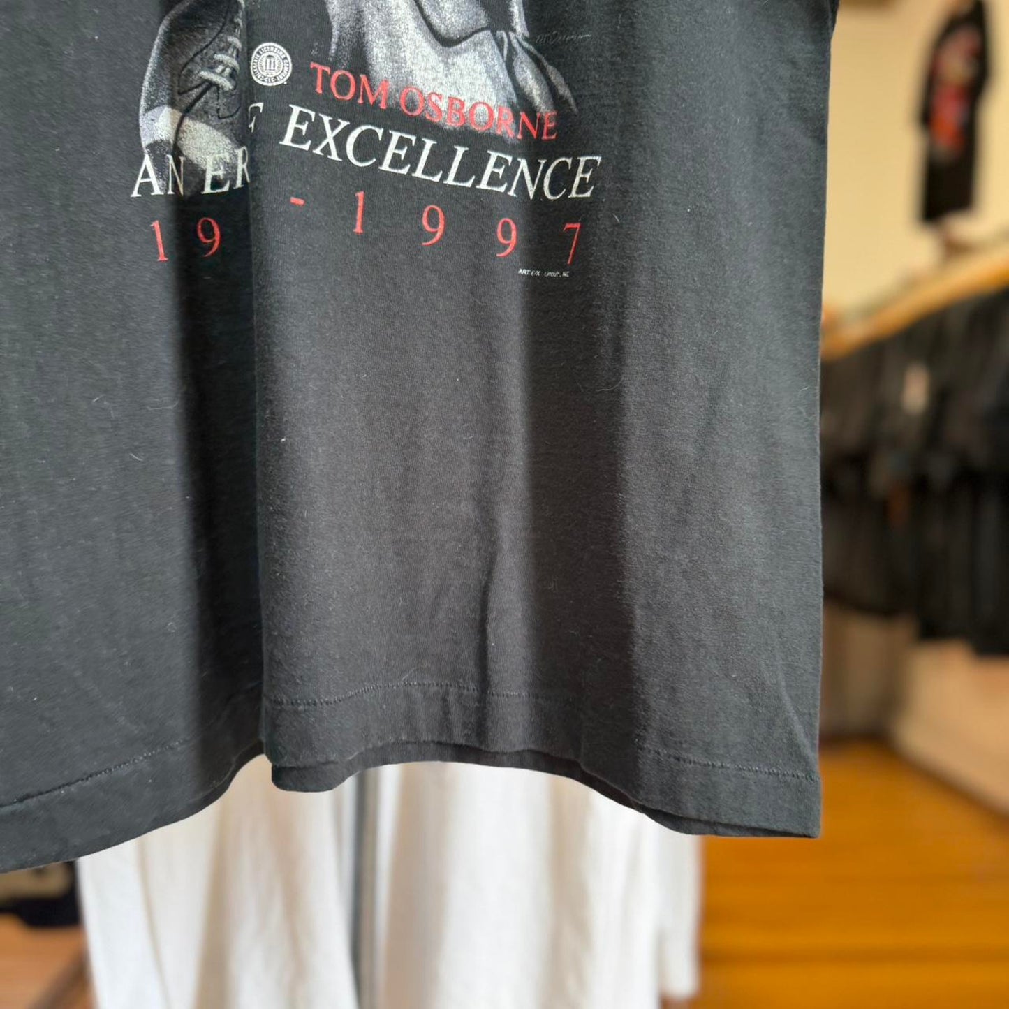 Vintage 90s Nebraska Huskers Thanks Coach Tom Osborne T-Shirt