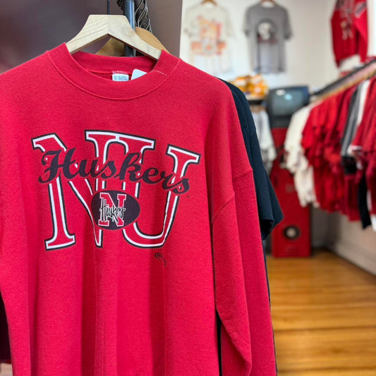 Vintage 90s Nebraska Huskers Football Crewneck