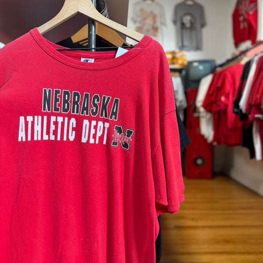 Vintage 90s Nebraska Huskers Football T-Shirt - XX-Large