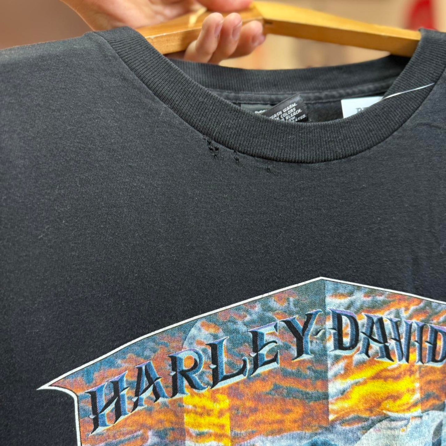 Vintage 90s Harley Davidson Sunset Biker T-Shirt