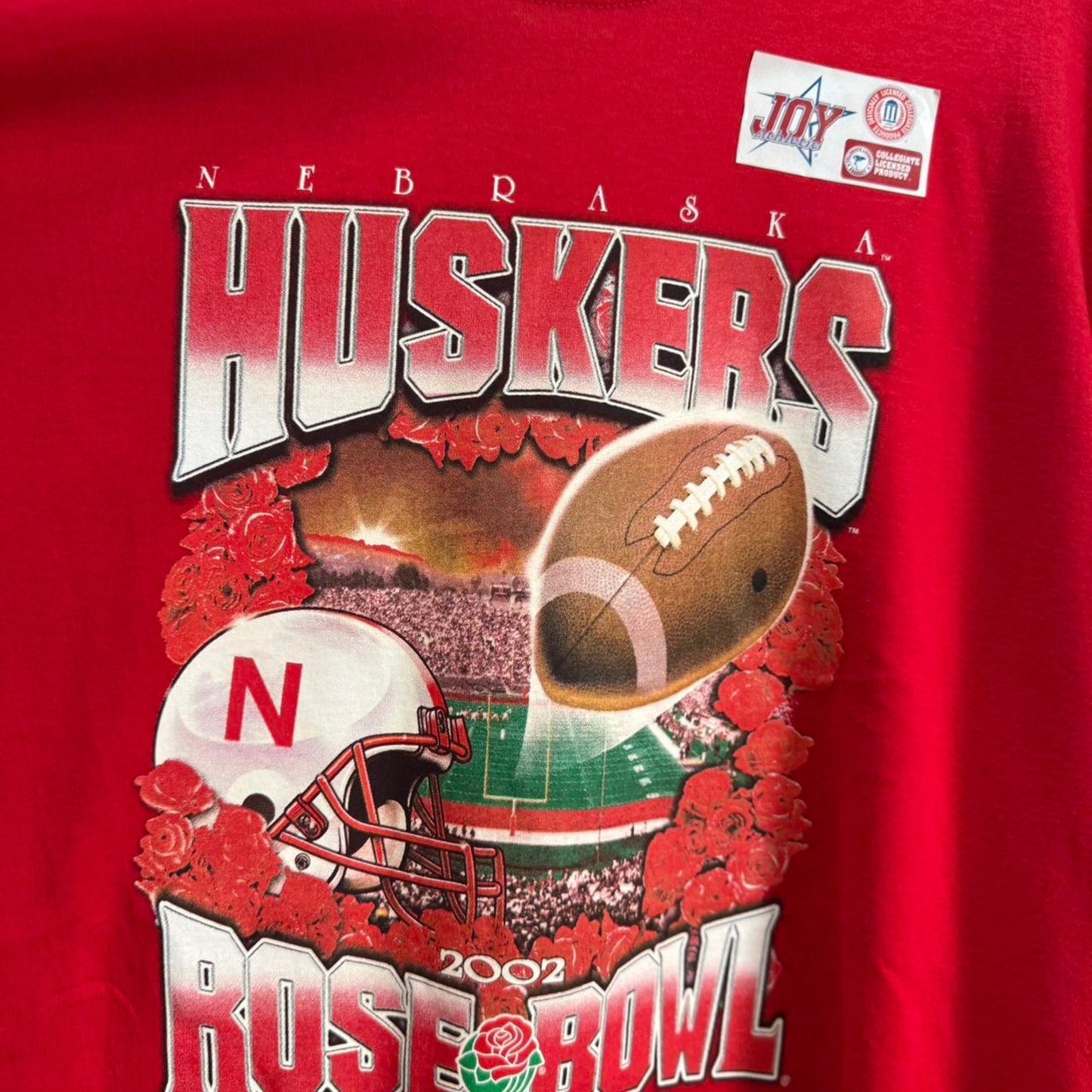Vintage Y2K Nebraska Huskers Rose Bowl Football T-Shirt - XX-Large
