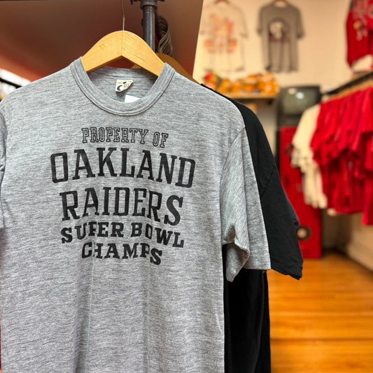 Vintage 80s Oakland Raiders Super Bowl Champs T-Shirt