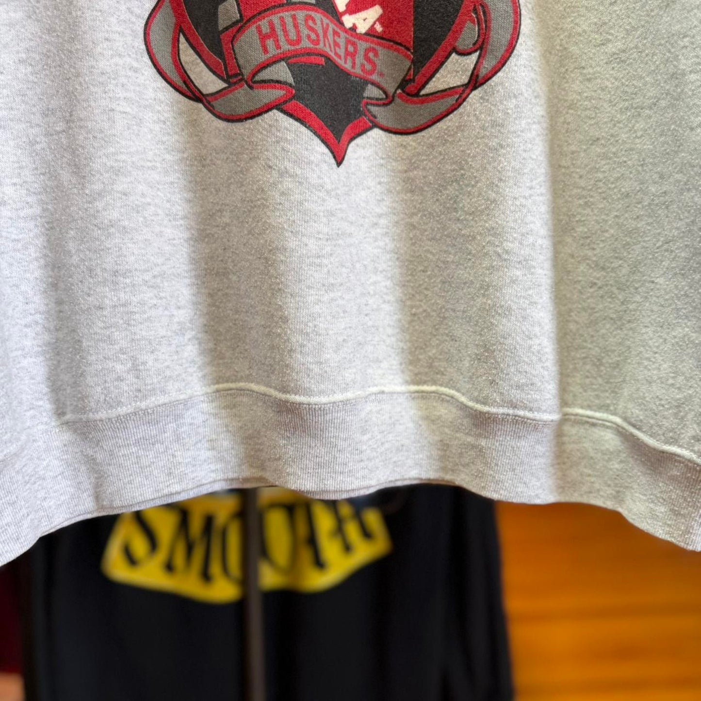 Vintage 90s Nebraska Huskers Cowboy Hat Spell Out Crewneck - X-Large