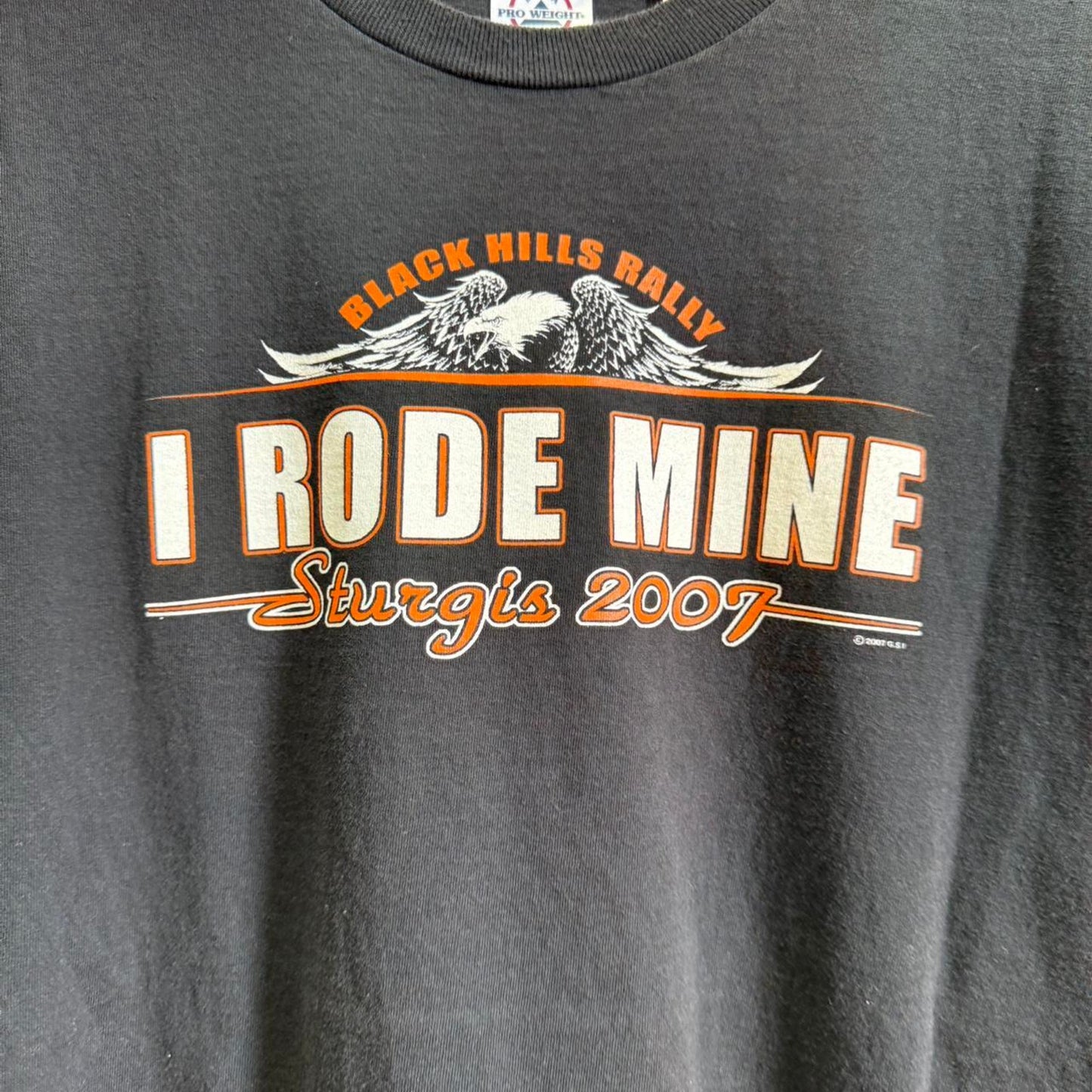 Vintage Y2K I Rode Mine Sturgis Black Hills Rally T-Shirt