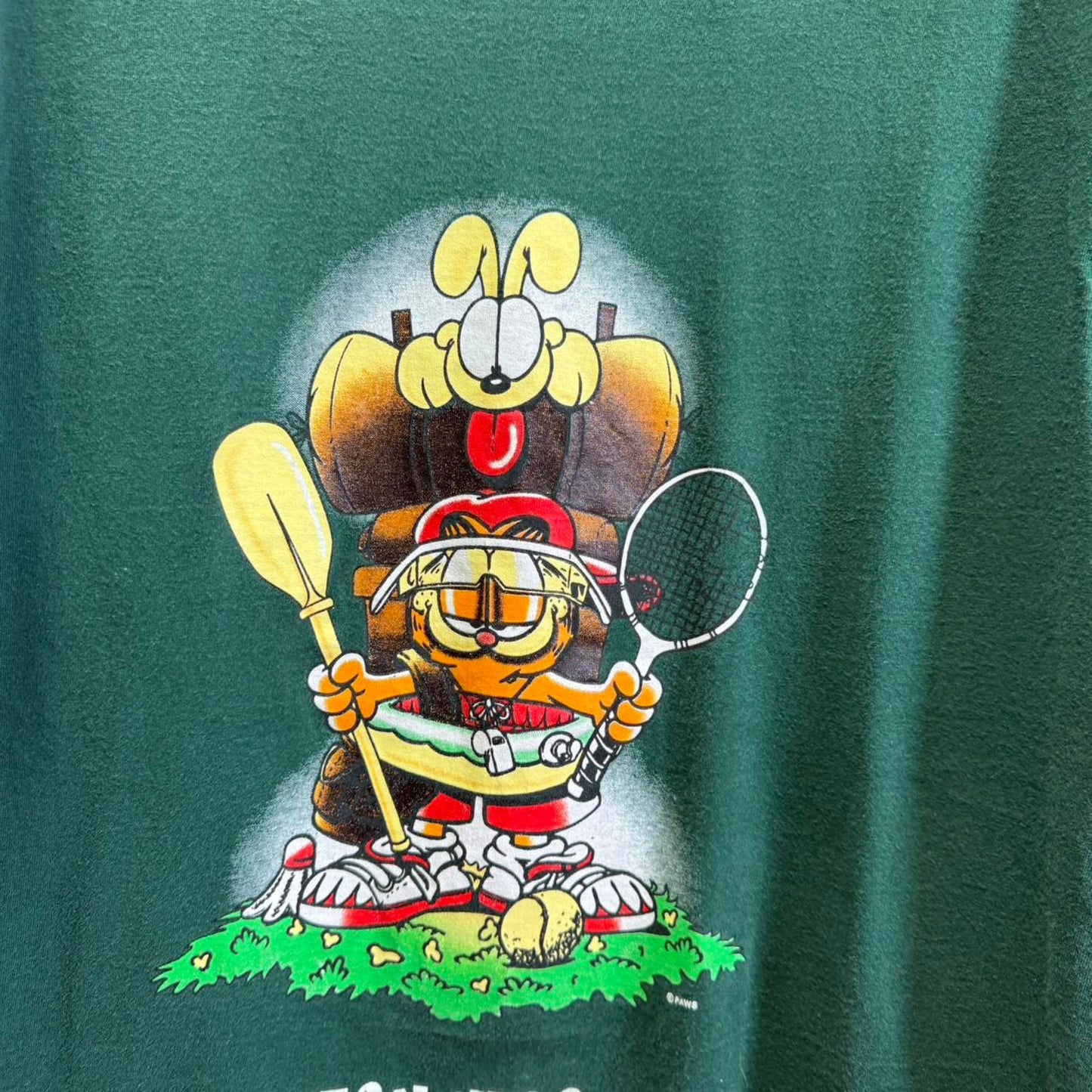 Vintage 90s Garfield and Odie Nebraska Cartoon T-Shirt