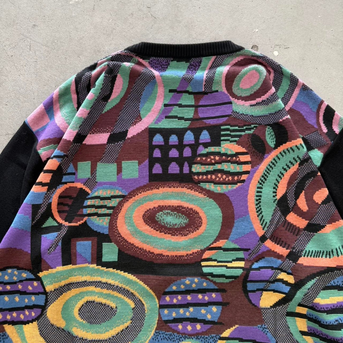Vintage 90s St Croix Knits Funky Pattern Sweater - X-Large