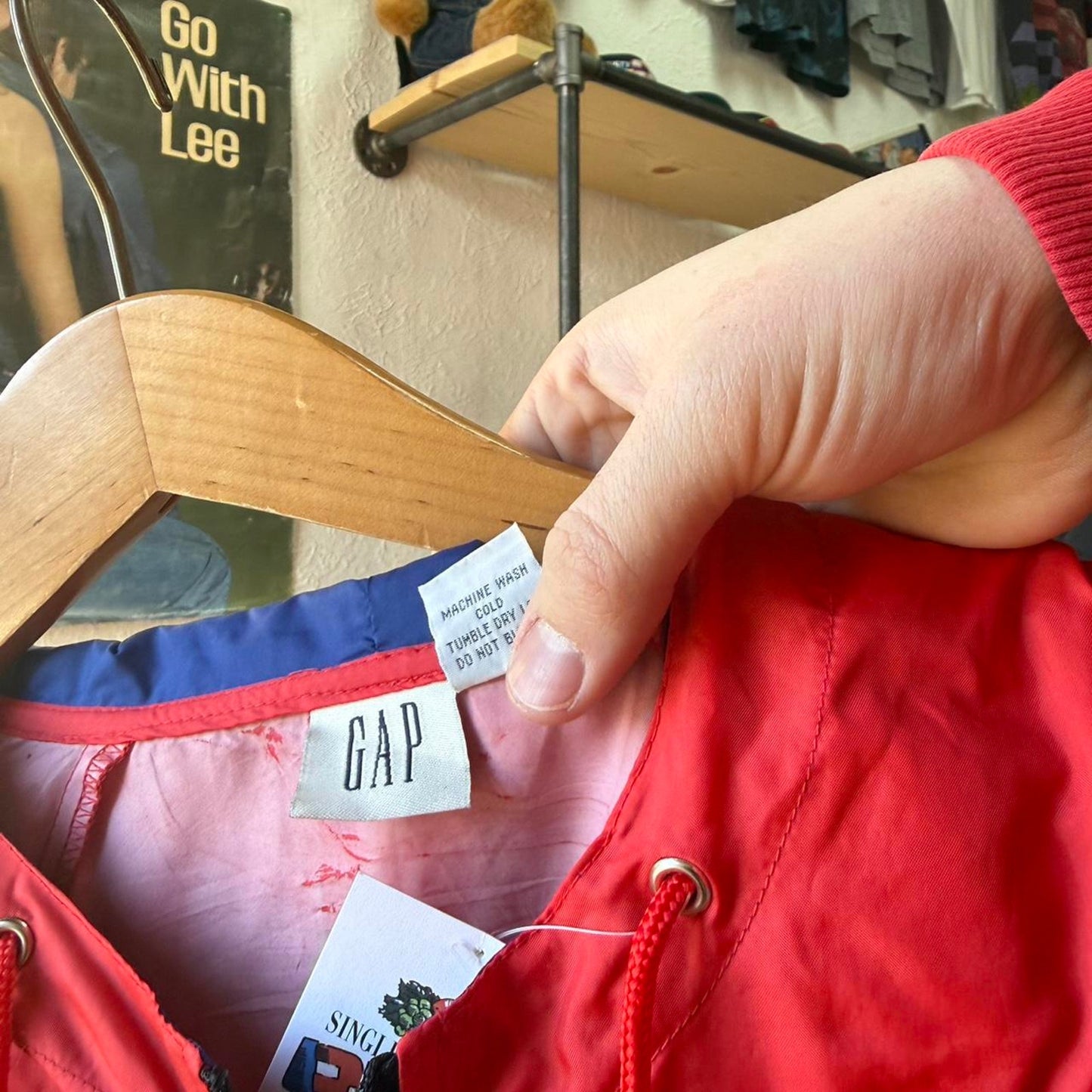 Vintage 90s Gap Windbreaker Anorak Jacket - Medium