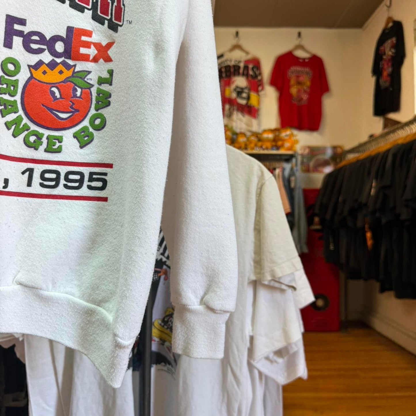 Vintage 90s Nebraska Huskers FedEx Orange Bowl Crewneck