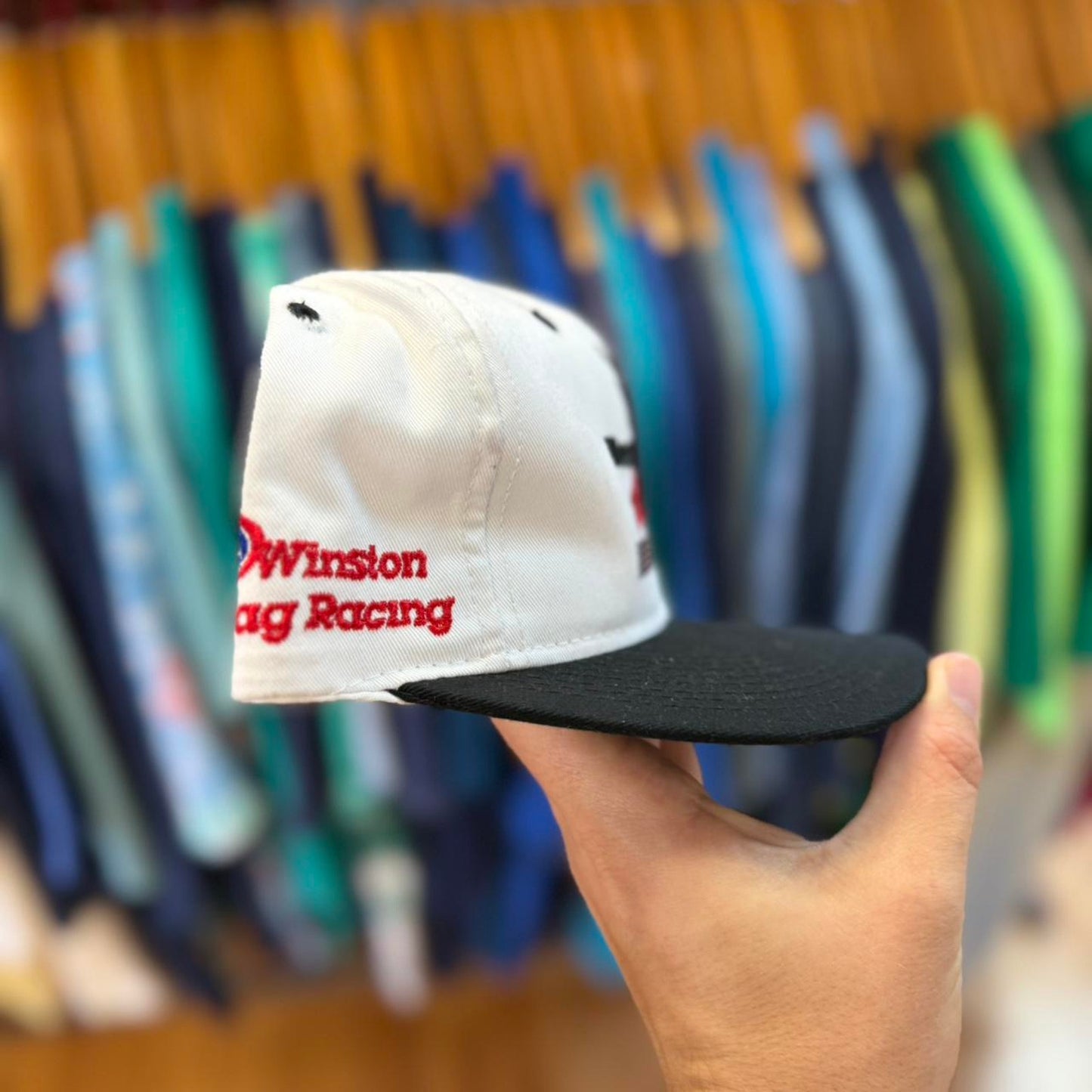 Vintage 90s NASCAR Racing Race Car Snapback