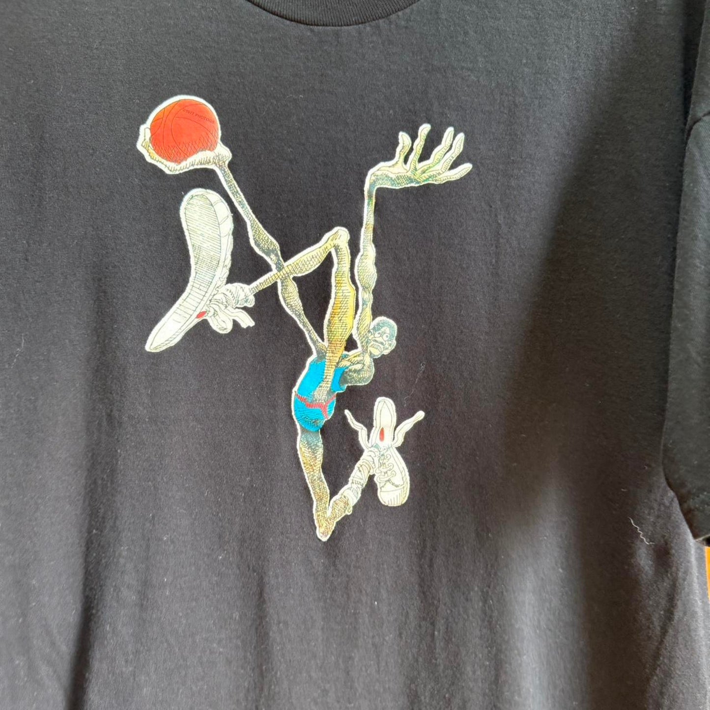 Vintage Cartoon Basketball Player T-Shirt