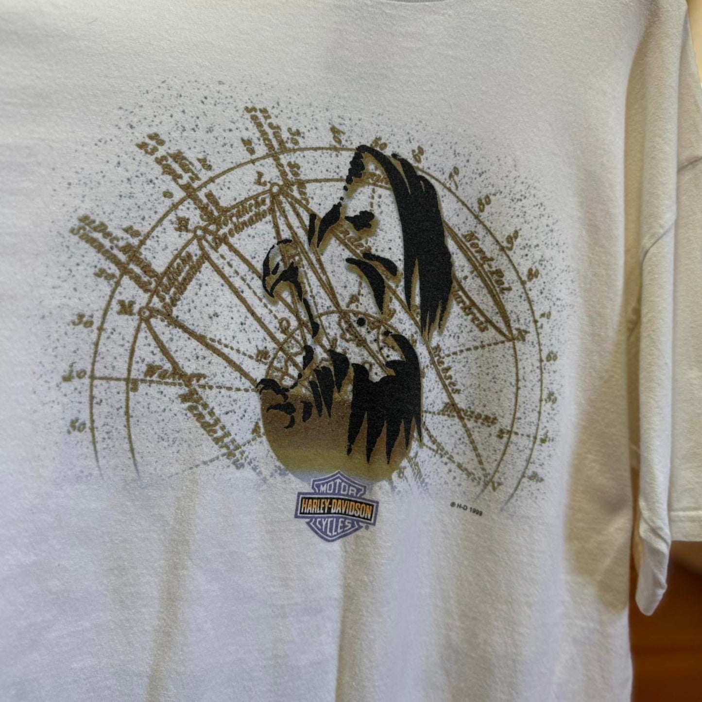 Vintage 90s Harley Davidson Motorcycles Biker Eagle Mexico T-Shirt