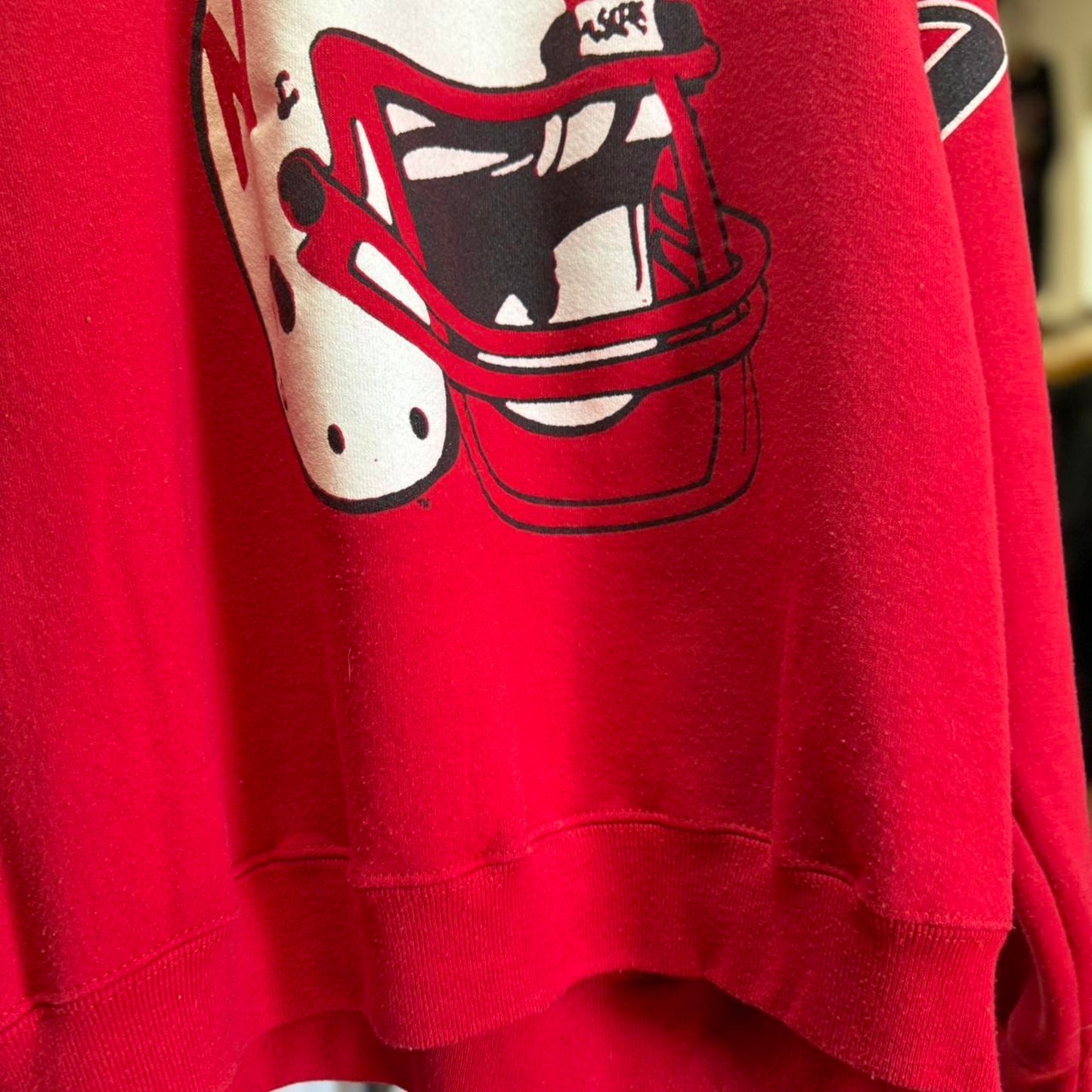 Vintage 90s Nebraska Huskers Helmet Spell Out Crewneck