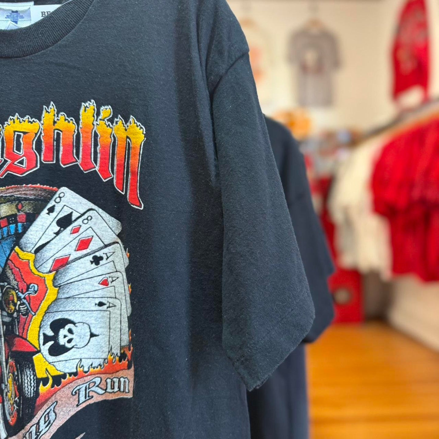 Vintage 90s Laughlin Spring Run Biker T-Shirt