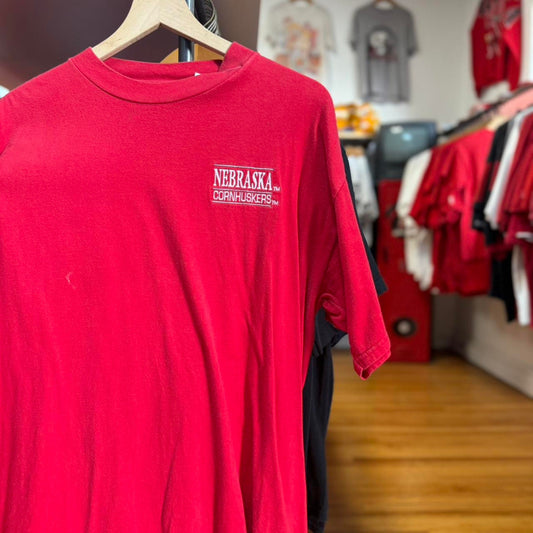Vintage 90s Nebraska Huskers Football T-Shirt - X-Large