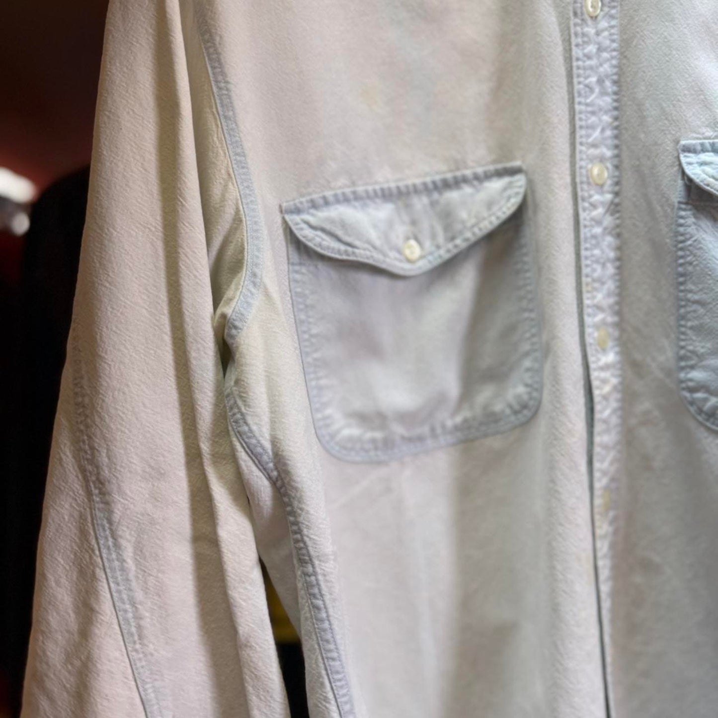 Vintage 90s Gap Faded Work Shirt - Medium