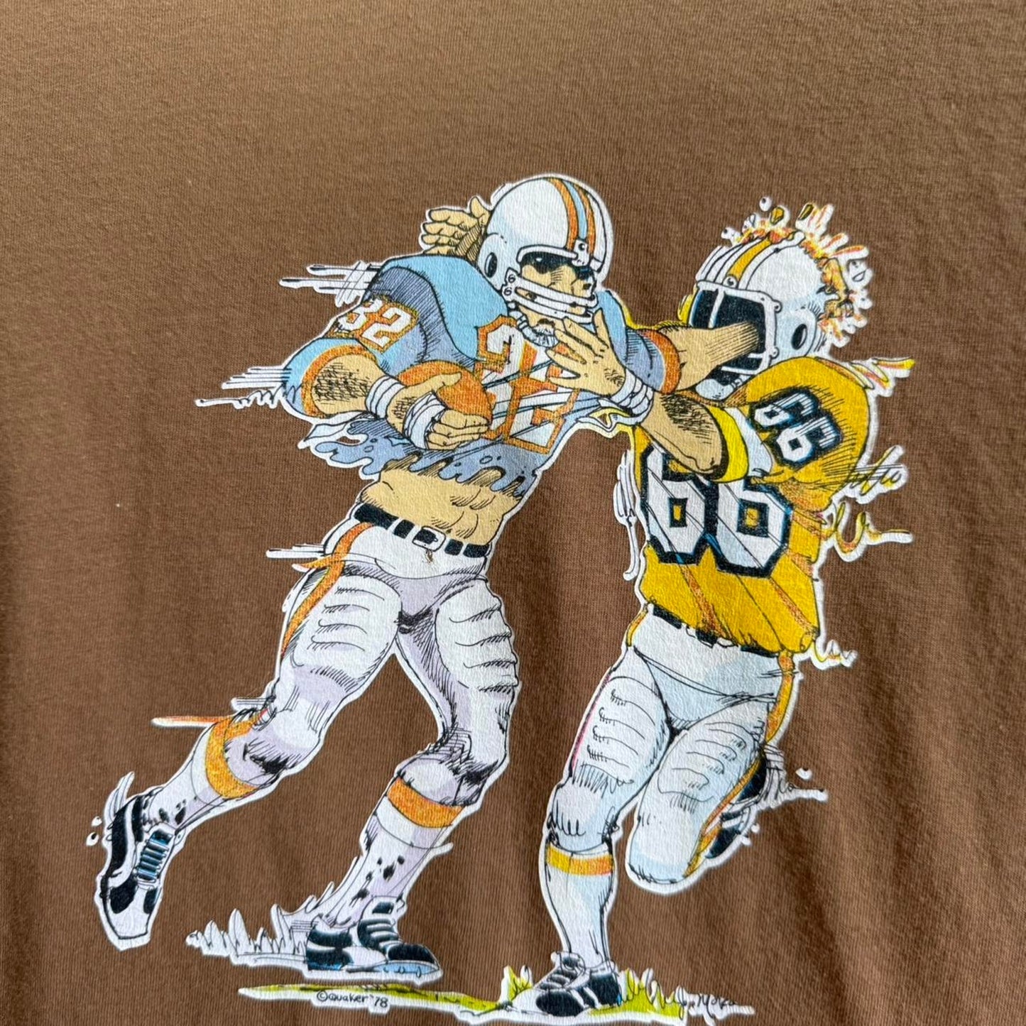 Vintage Football Punch to the Face Graphic T-Shirt