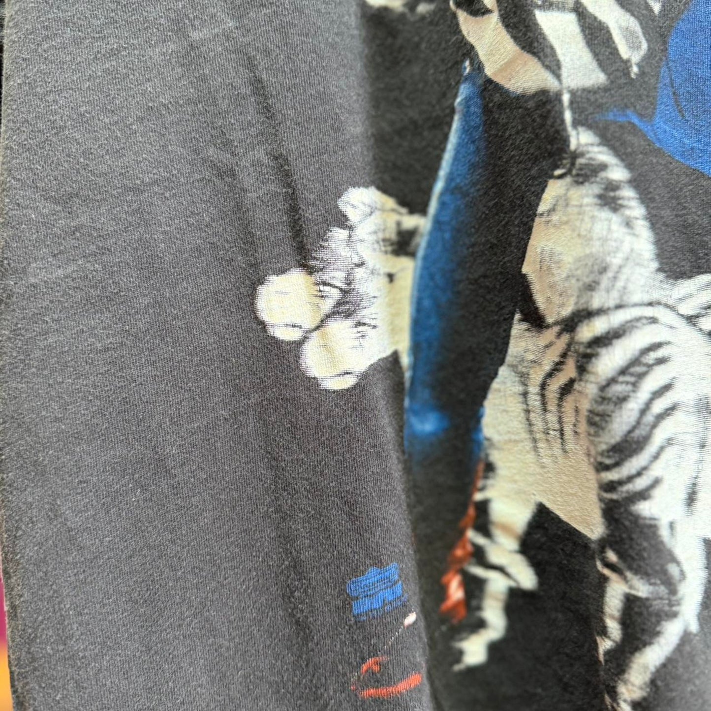 Vintage 90s Teg Nungent Spirit of the Wild Zebra Print Concert Band T-Shirt