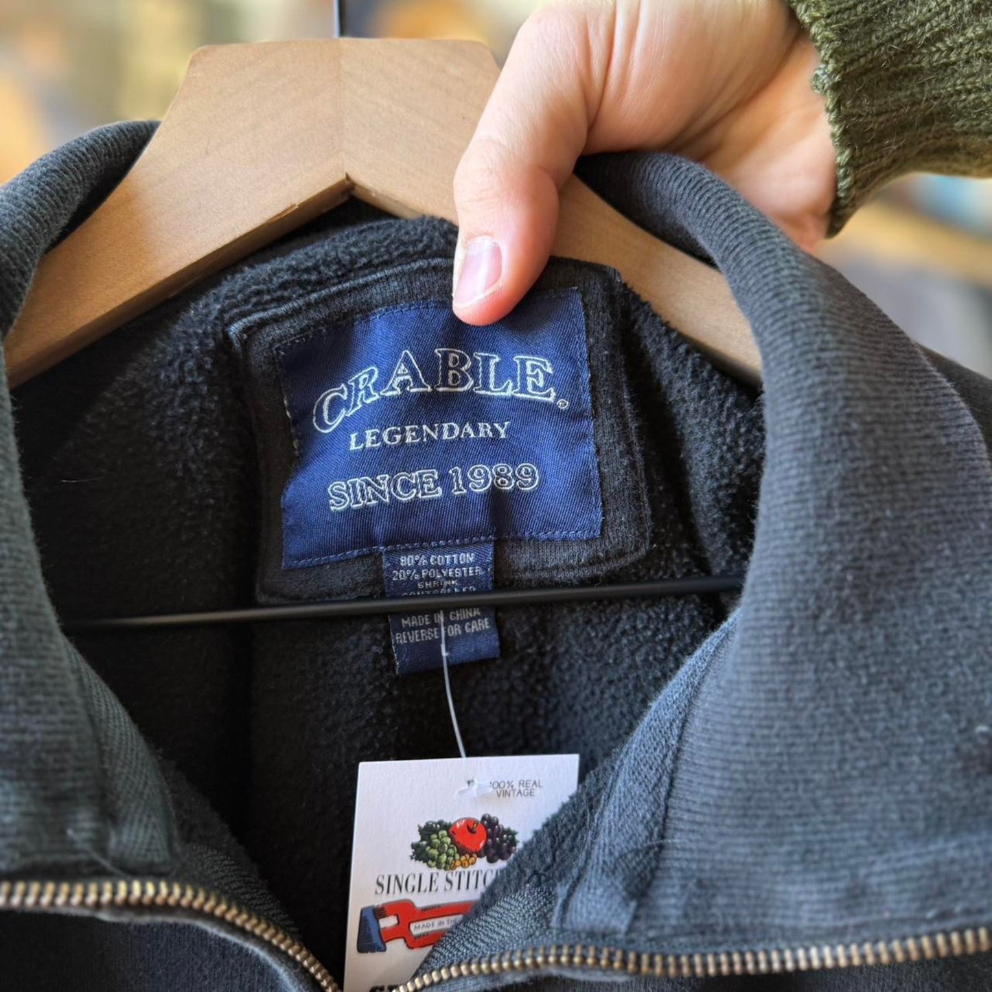 Vintage Y2K Nebraska Huskers Zip Up Crewneck - Large