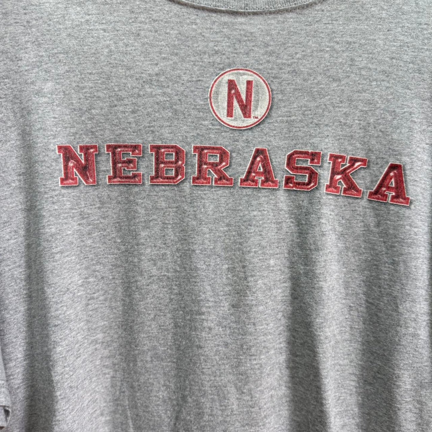 Vintage 90s Nebraska Huskers Football T-Shirt - Large