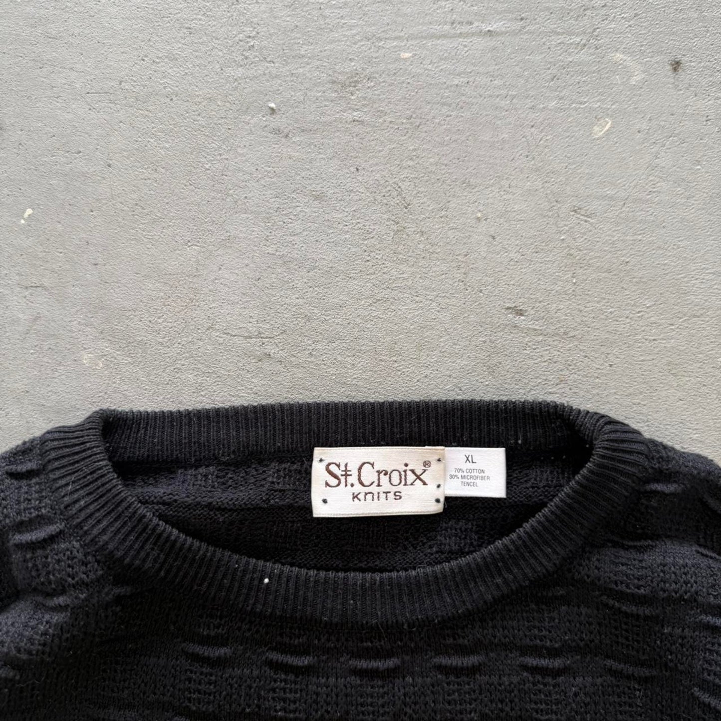 Vintage St Croix 3D Knit Sweater - X-Large
