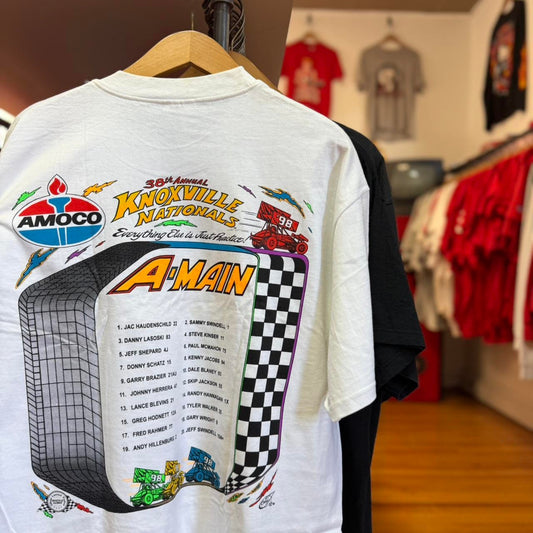 Vintage 1998 Amoco Dirt Track Racing Colorful T-Shirt - X-Large