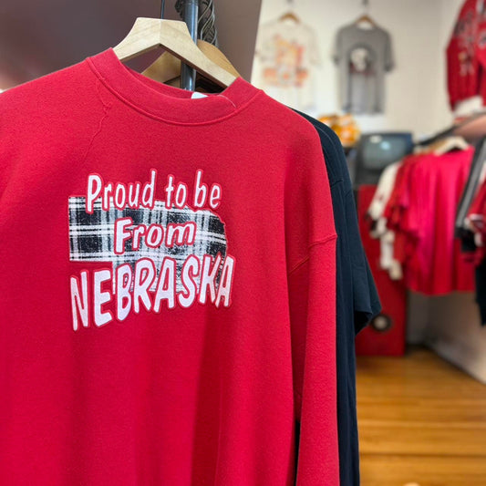 Vintage 90s Proud to be From Nebraska Crewneck