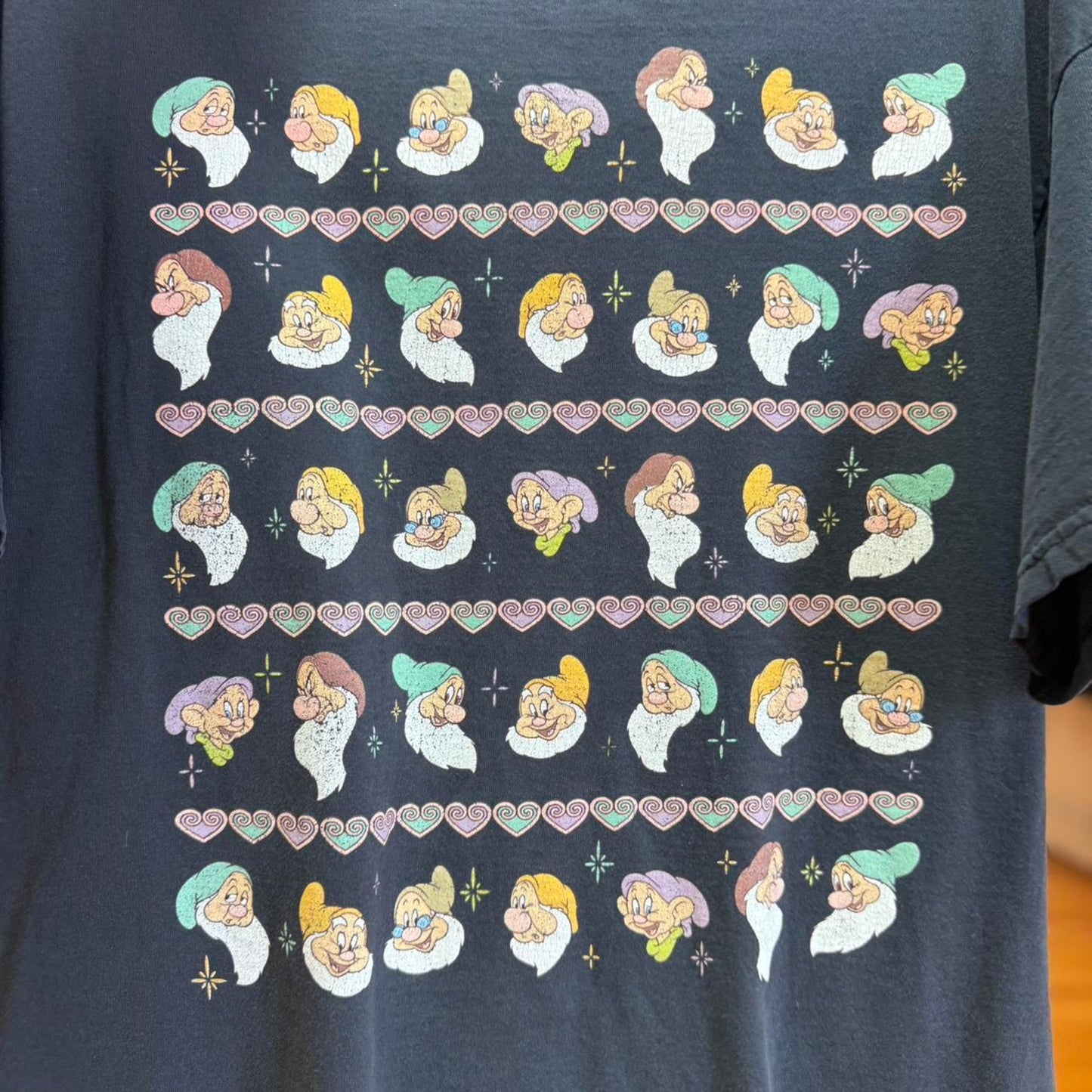 Vintage 90s Disney Snow White Dwarves Mickey T-Shirt